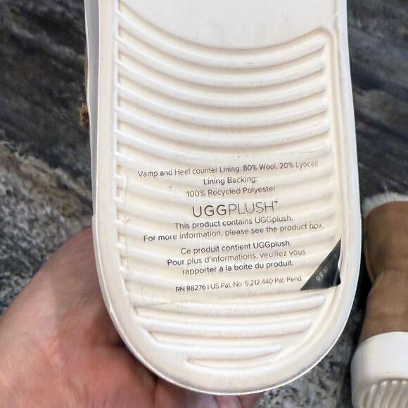 UGG Boots Womens Size 8 Brown Neumel Platform Shearling Lined Suede Winter Shoes - Picture 10 of 14